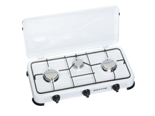 FireFriend KO-6383 Cocina de Gas, 3 quemadores, Metal, Blanco