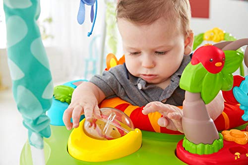 Fisher-Price Saltador Animalitos de la Selva - Producto para Bebés - Con Música, Luces, Sonidos y Accesorios - Regalo para Bebés de 6+ Meses, CHM91