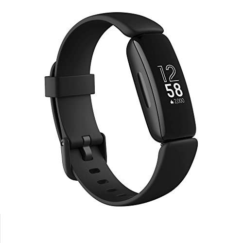 Fitbit Inspire 2 - Pulsera de salud y actividad física con ritmo cardiaco continuo, 1 año del servicio Fitbit Premium incluido y 10 días de batería, Negro