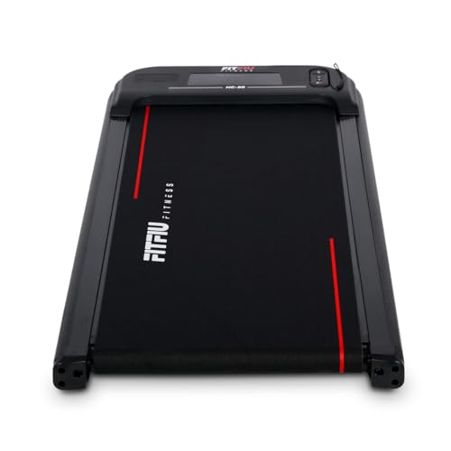 FITFIU Fitness MC-80 - Cinta de Correr y Andar para Debajo del Escritorio de 8 km/h, Superficie de 42x100cm, Altavoz Bluetooth + Control Remoto, Peso máx 110kg, para Caminar y Trotar