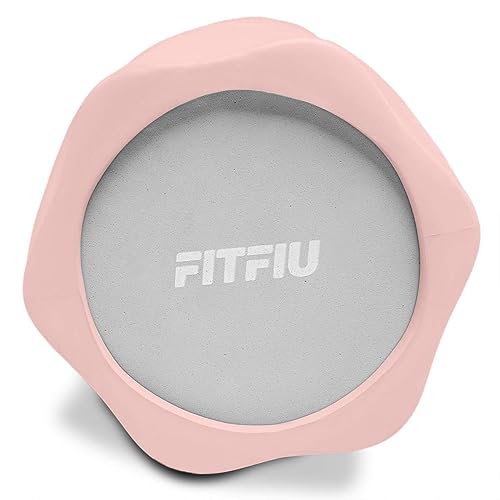 FITFIU Fitness ROLLER-PAT - Rodillo Fitness de Espuma para terapia masaje color Rosa, Roller EVA espuma rigido punto de activación para Yoga y Pilates