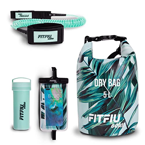 Fitfiu Fitness - Tabla Paddle Surf Hinchable con Kit Completo, Tabla Sup con Remo, Bomba infladora, 3 Aletas + Accesorios, Tabla de Stand Up Paddling 320x81x15cm (Verde)