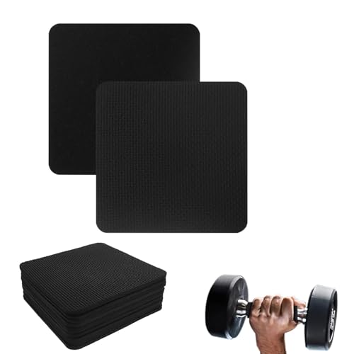 Fitness Grip Pads, punwey Juego de 10 Almohadillas de Agarre para Dominadas, Culturismo y Entrenamiento de Fuerza, Almohadillas de Agarre de Neopreno, Alternativa a Los Guantes de Entrenamiento