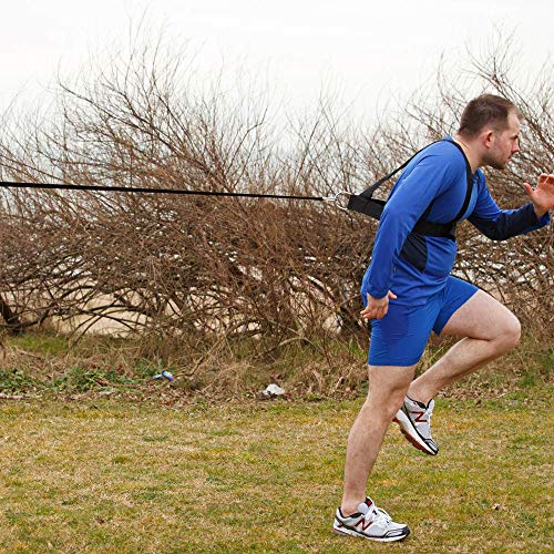 Fitness Health Resistencia de arnés de resistencia de velocidad | Entrenamiento de arnés Sprint | Equipo de entrenamiento resistente para rugby y fútbol | Correa de liberación rápida | Arnés de talla única