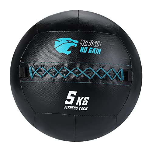 Fitness Tech - Balón Medicinal - Pelota Lastrada - Alta Resistencia - 6 Kg