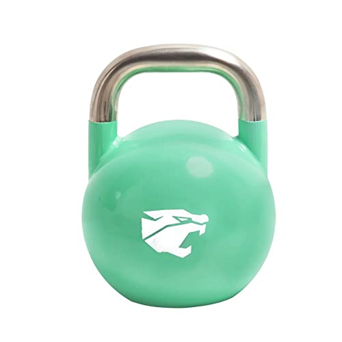 Fitness Tech - Kettlebell de Competición - Pesa Rusa - Entrenamiento de Alto Rendimiento - Material Acero Fundido Macizo - 18 Kg