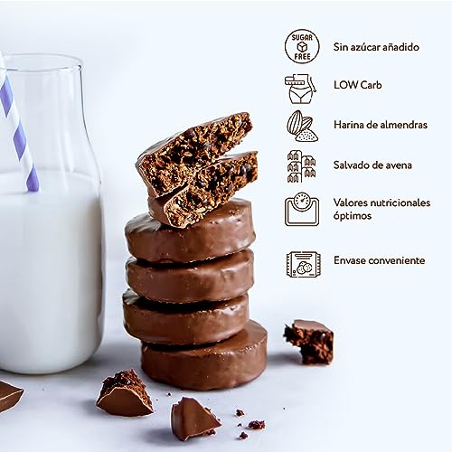 FitnesSHOCK Caja mixta Brownie de chocolate Galleta proteica Postre Mix Box sin azúcares añadidos, con un 15% de proteínas, bajas calorías, fibra saciante, textura suave, 10x50g - Chocolate y Coco