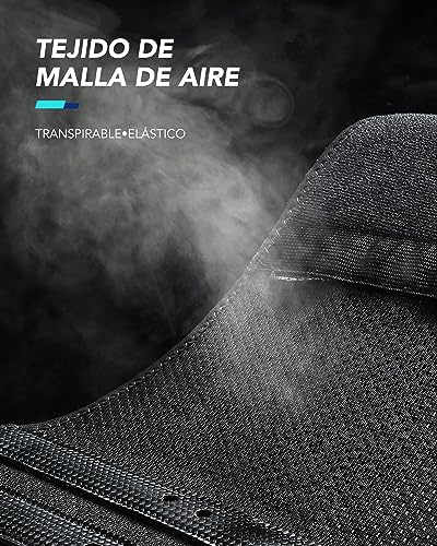 Fitomo Faja Lumbar Hombre Mujer con Soporte Ergonómico y Férulas de Fibra de Carbono, Tejido de Malla Ultra Fino, Faja Lumbar para Dolor Espalda, Ciática, Trabajo, Postura