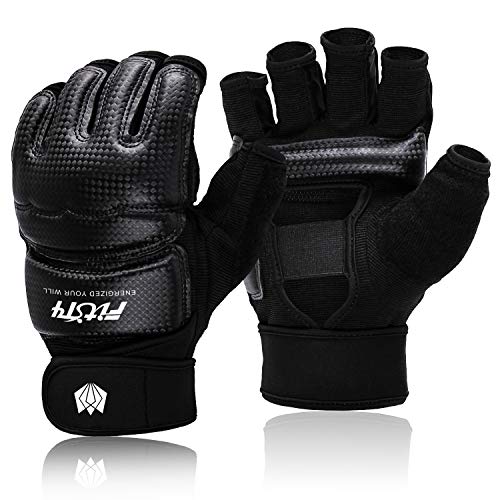 FitsT4 Mitones MMA UFC - Saco de boxeo para entrenamiento de boxeo y kickboxing, artes marciales, muay thai, taekwondo, guantes de apoyo para mujeres, hombres y niños