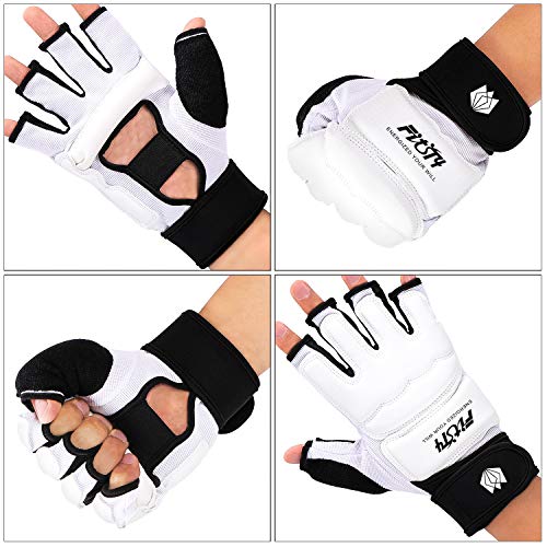 FitsT4 Mitones MMA UFC - Saco de boxeo para entrenamiento de boxeo y kickboxing, artes marciales, muay thai, taekwondo, guantes de apoyo para mujeres, hombres y niños