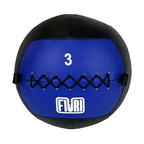 FIURI Balón Medicinal, Crossfit Ball, Wall Ball, Entrenamiento Funcional de Fuerza y Velocidad, Crossfit, Balón de Crossfit, Entrenamiento Alta Intensidad, Pelota Medicinal, 3kg, 6kg, 9kg y 12kg