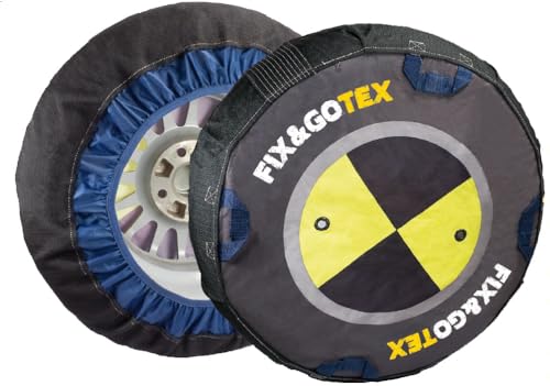 FIX&GOTEX Talla K - Cadena de nieve textil. Turismo, SUV, 4X4 y furgoneta. Certificación ÖNORM EN-16662-1. Set 2 Uds.