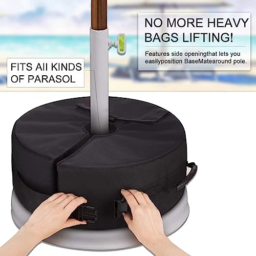 Flagest Bolsa Para Peso Base de Sombrilla - Apertura Lateral Base de Sombrilla Resistente Bolsas de Arena Hasta 40kg -Soporte de Pesas para Sombrilla de Patio al Aire Libre para Todo Tipo de Sombrilla