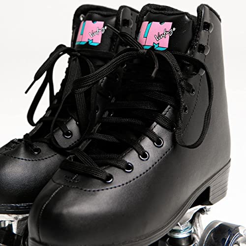 Flamingueo Patines 4 Ruedas - Mujer, Niña, Roller Skates, Patines Adulto, Negros, Patines Ruedas Uretano 58mm x 32 mm, Talla 36 EU (Venice)