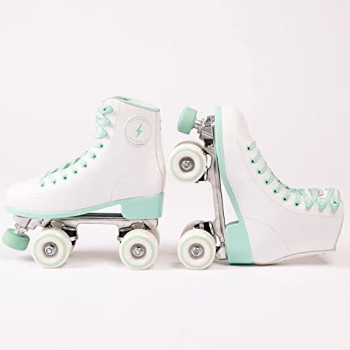 Flamingueo Patines 4 Ruedas - Patines 4 Ruedas Adulto, Ruedas Patines 80A, Patinaje 4 Ruedas, ABEC-7, Patines Adulto Hombre, Patines 4 Ruedas Mujer, Freno Ajustable, Roller Skates, Talla 39EU