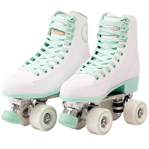 Flamingueo Patines 4 Ruedas - Patines 4 Ruedas Adulto, Ruedas Patines 80A, Patinaje 4 Ruedas, ABEC-7, Patines Adulto Hombre, Patines 4 Ruedas Mujer, Freno Ajustable, Roller Skates, Talla 39EU