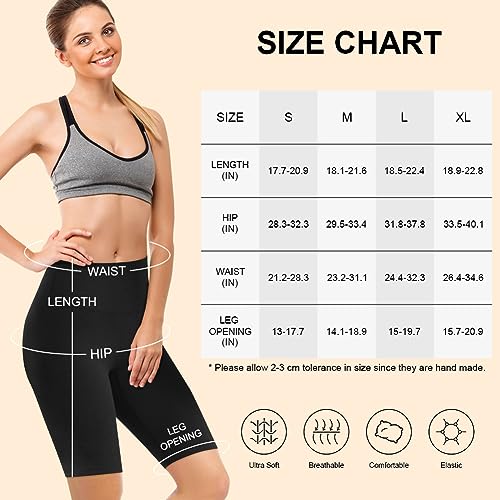 flintronic 1pcs Mallas Cortos Mujer Fitness Cintura Alta, Leggins Yoga Correr Deporte, Leggings de Gimnasio, Mujer Pantalones Capri Leggings, 3/4 Pantalones Deportivos Capri Mujer, Negro