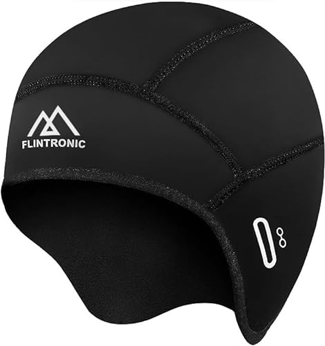 flintronic Gorro para Casco de Bicicleta, Gorro de Bicicleta Invierno a Prueba de Viento, Gorro Térmico de Forro Cálido para Casco, Gorro Ciclismo Bajo Casco Térmico Hombre Mujer de Escalada Esquí