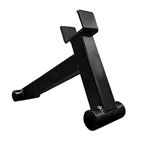 fllyingu Barbell Jack Pesas Peso Muerto, Ahorra Trabajo con Goma para Proteger El Piso Y La Barra, Adecuada para Todas Las Pesas Carga/Descarga Placas Peso, Acero/Negro