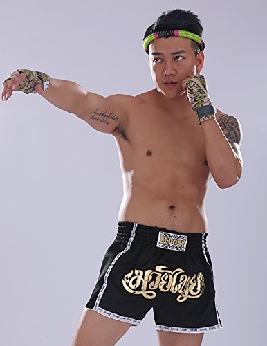 FLUORY Muay Thai Fight Shorts,MMA Shorts Clothing Training Cage Fighting Grappling Martial Arts Kickboxing Shorts Clothing