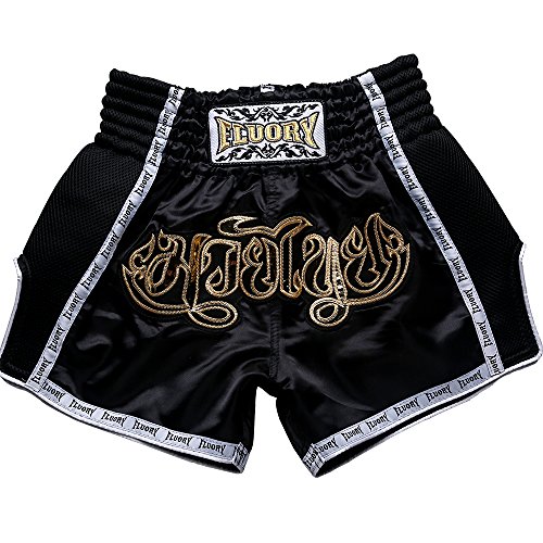 FLUORY Muay Thai Fight Shorts,MMA Shorts Clothing Training Cage Fighting Grappling Martial Arts Kickboxing Shorts Clothing