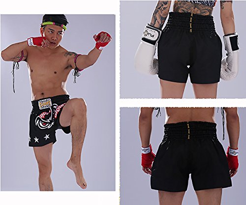 FLUORY Muay Thai Fight Shorts,MMA Shorts Clothing Training Cage Fighting Grappling Martial Arts Kickboxing Shorts Clothing