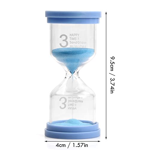 Focenat Reloj de Arena Reloj Arena, Temporizador de Reloj Arena Colorido para Niños Que Se Cepillan Los Dientes, Hourglass para Cocina Oficina Aula Escuela Guardería Actividades (5 Minuto)