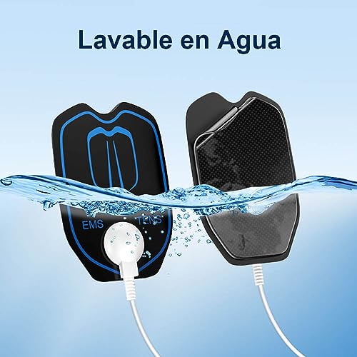 FONCBIEN Electroestimulador Muscular, TENS EMS Corrientes Rehabilitacion Fisioterapia 2 Canales 6 Modos Electro Estimulador Muscular ara Aliviar el Dolor Cervical/Piernas/Abdominal/Espalda/Cuello