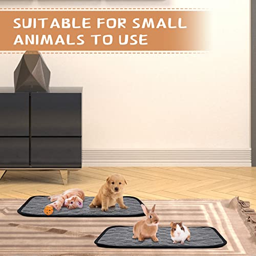 Forro Polar de Jaula de Conejillo de Indias Almohadillas Lavables de 40 x 50 cm Ropa de Cama Parche Absorbente Reutilizable de Animales Pequeños Alfombrilla Antideslizante Impermeable