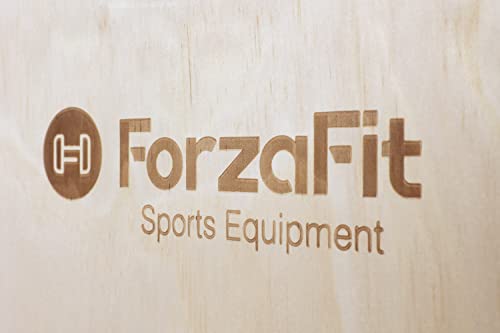 ForzaFit Plyo Box Madera 40 x 30 x 35 cm – Caja de entrenamiento 3 en 1 para entrenamiento pliométrico de fuerza rápida