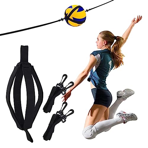 Fovolat Ayuda para Entrenamiento Voleibol, Entrenador remates práctica Voleibol Ajustable, Voleibol para práctica balanceo Brazos, práctica Salto y Poder