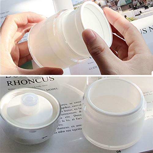 Frasco cosmético CremasLociones Cosméticos de maquillaje Accesorios para uñas, Ayudas de belleza Botes de crema acrílico vacíos, Botella de vacío, Frasco de crema de prensa Frascos de muestra 30G/30ML