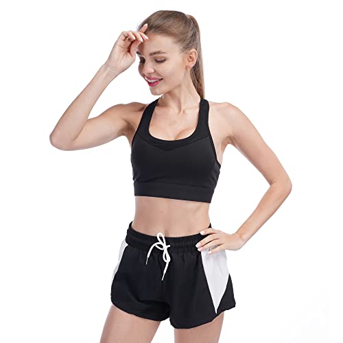 FRECINQ Conjuntos Deportivos para Mujer 5 Piezas Suave Transpirable Cómodo Mujer Chándales Ropa de Correr Yoga Fitness Pilates