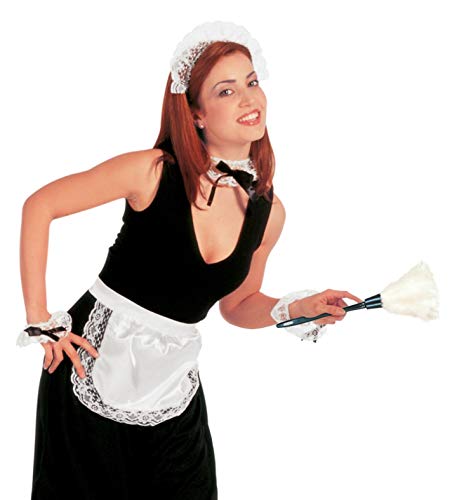 "FRENCH MAID" dress-up set (headpiece, choker, cuffs, skirt, apron) -