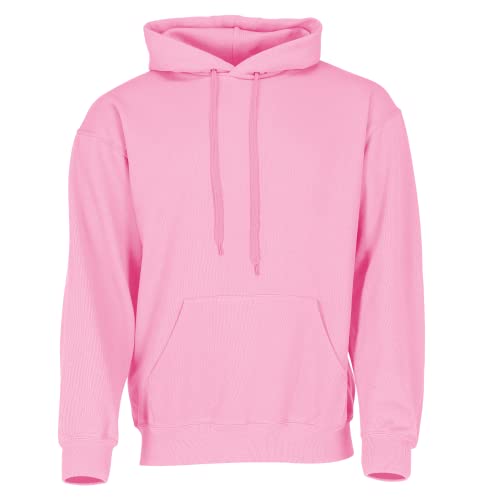 Fruit of the Loom - Sudadera con capucha para hombre Rosa XL