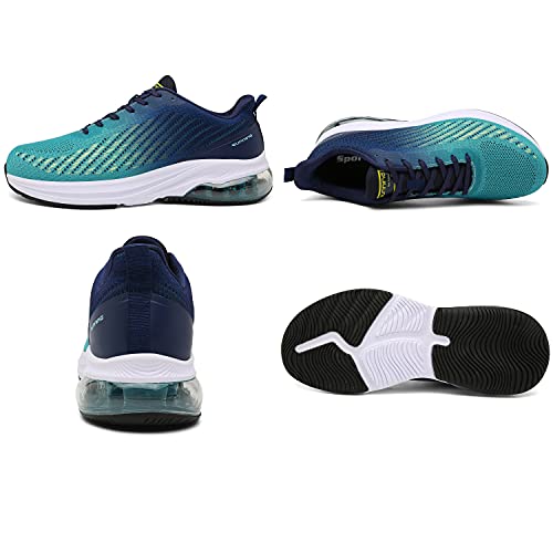 frysen Zapatillas de Running Hombre Mujer Deportivas Zapatos Hombre para Tenis Correr Gimnasio Deportivas Casual 42EU BlueWhite