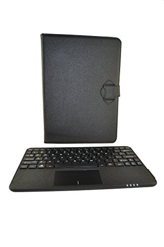 Funda con Teclado extraíble Bluetooth con Touchpad (ratón) para Tablet Samsung Galaxy Tab A 10.1" T580 2016 - Color Negro