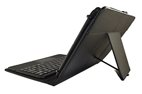 Funda con Teclado extraíble Bluetooth con Touchpad (ratón) para Tablet Samsung Galaxy Tab A 10.1" T580 2016 - Color Negro