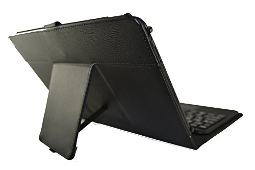 Funda con Teclado extraíble Bluetooth con Touchpad (ratón) para Tablet Samsung Galaxy Tab A 10.1" T580 2016 - Color Negro