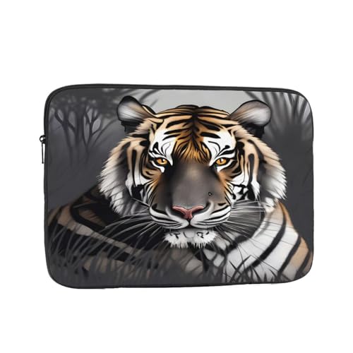 Funda para portátil Tiger At Rest Funda para portátil a prueba de golpes Funda protectora para portátil con cremallera Maletín de transporte