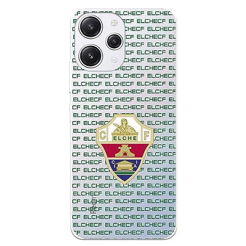 Funda para Xiaomi Redmi 12 del Elche CF Escudo ElcheCF tansparente para Proteger tu móvil. Carcasa de Silicona Flexible con Licencia Oficial Elche CF