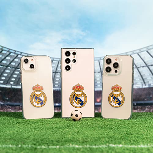 Funda para Xiaomi Redmi 12C del Real Madrid Escudo Real Madrid tansparente para Proteger tu móvil. Carcasa de Silicona Flexible con Licencia Oficial Real Madrid