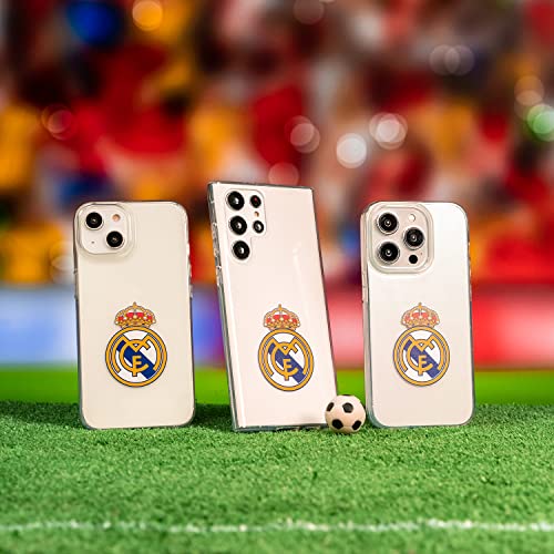 Funda para Xiaomi Redmi 12C del Real Madrid Escudo Real Madrid tansparente para Proteger tu móvil. Carcasa de Silicona Flexible con Licencia Oficial Real Madrid