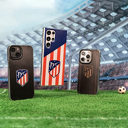 Funda para Xiaomi Redmi Note 12 4G del Atlético de Madrid Escudo Fondo Atletico tansparente para Proteger tu móvil. Carcasa de Silicona Flexible con Licencia Oficial Atlético de Madrid