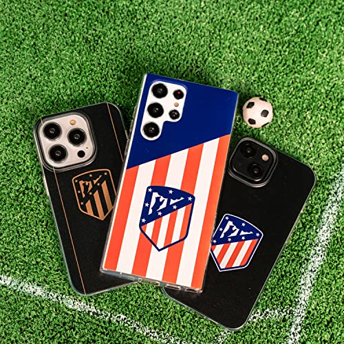 Funda para Xiaomi Redmi Note 12 4G del Atlético de Madrid Escudo Fondo Atletico tansparente para Proteger tu móvil. Carcasa de Silicona Flexible con Licencia Oficial Atlético de Madrid