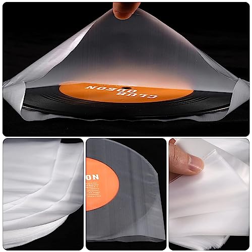 Fundas para Discos De Vinilo 50 Piezas Fundas para Discos De Vinilo Fundas Interiores 12 Pulgadas Fundas Protectoras Vinilo Adecuadas para Discos úNicos LP Funda Protectora Resistente Al Desgaste