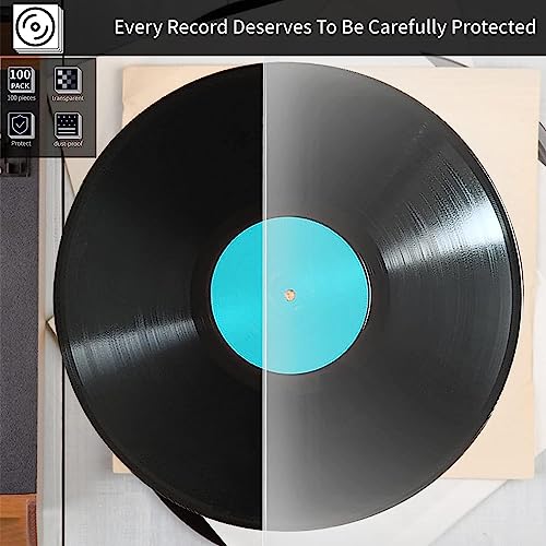 Fundas para Discos De Vinilo 50 Piezas Fundas para Discos De Vinilo Fundas Interiores 12 Pulgadas Fundas Protectoras Vinilo Adecuadas para Discos úNicos LP Funda Protectora Resistente Al Desgaste