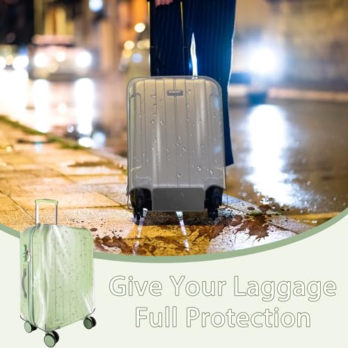 Fundas para Maletas de Viaje 28 Pulgadas Cubierta Protectora de Maleta Transparente Reutilizable, Lavable, Impermeable y a Prueba de Polvo Funda De Maleta de PVC