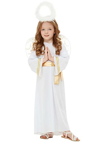 Funidelia | Disfraz de ángel para niño y niña Navidad, Belén de Navidad - Disfraz para niños y divertidos accesorios para Fiestas, Carnaval y Halloween - Talla 7-9 años - Blanco