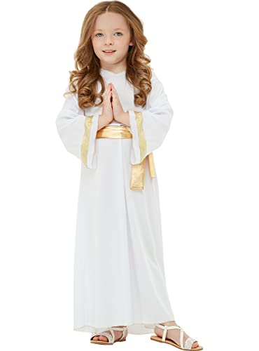 Funidelia | Disfraz de ángel para niño y niña Navidad, Belén de Navidad - Disfraz para niños y divertidos accesorios para Fiestas, Carnaval y Halloween - Talla 7-9 años - Blanco